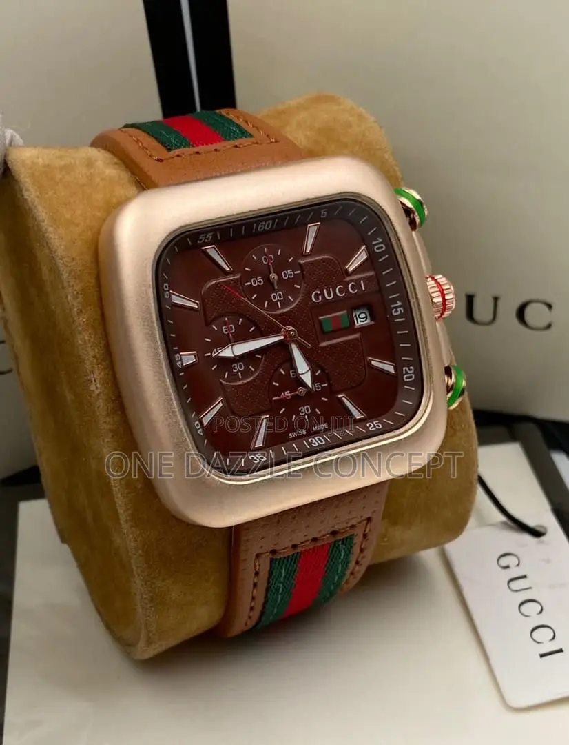 Gucci Leather Wrist Watch