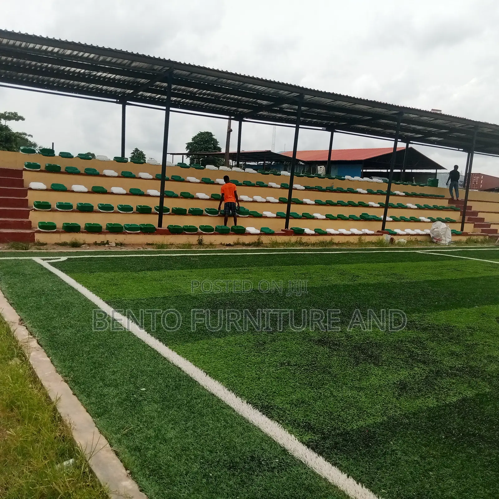 Installation of Stadium Seat With Accessories