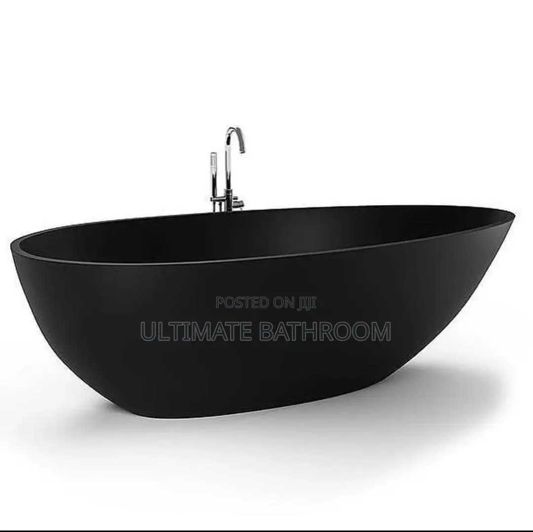 Matte Black Canoe Bathtub