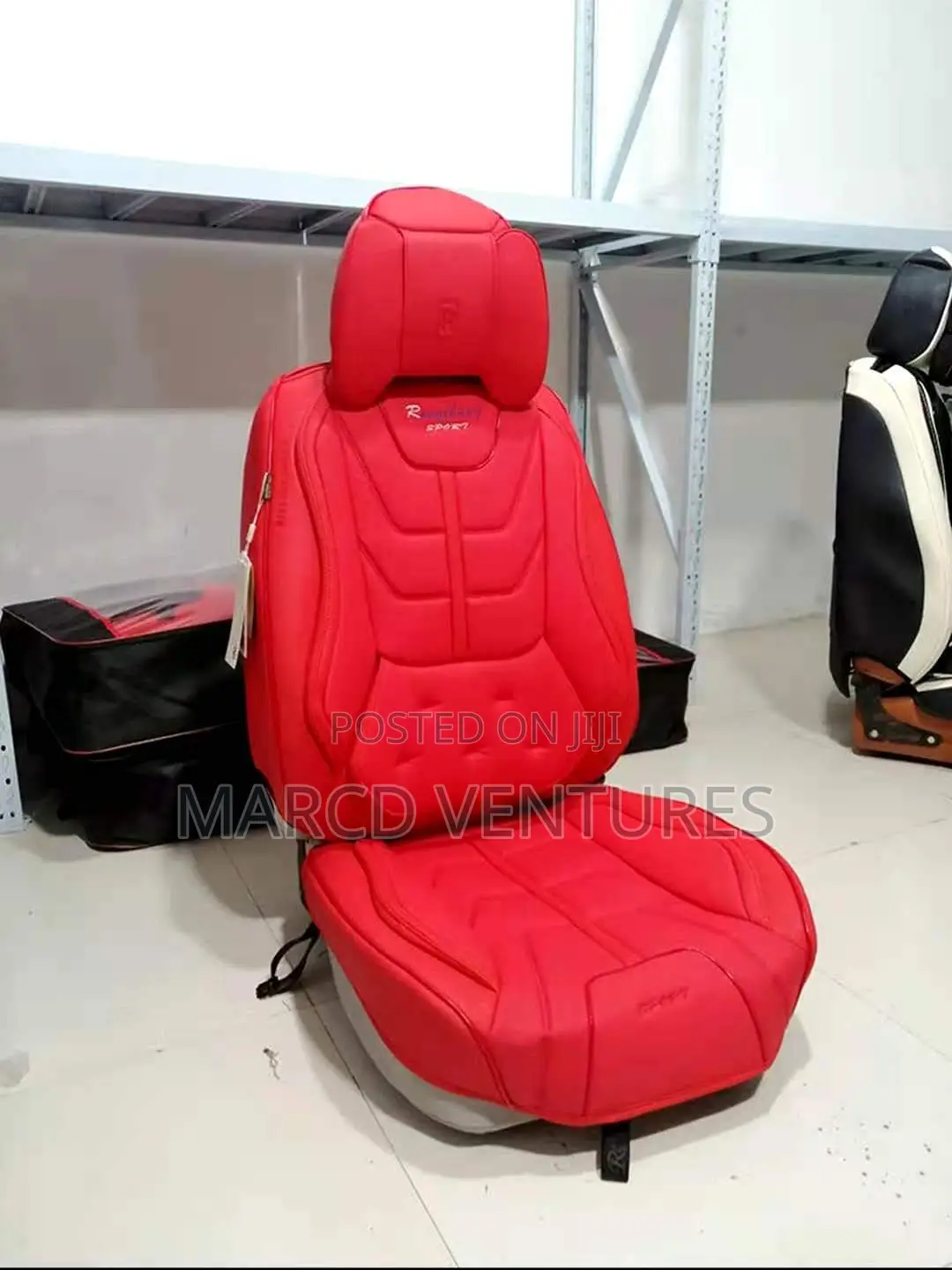 Pure Red Quality Grade Leather Seat Cover