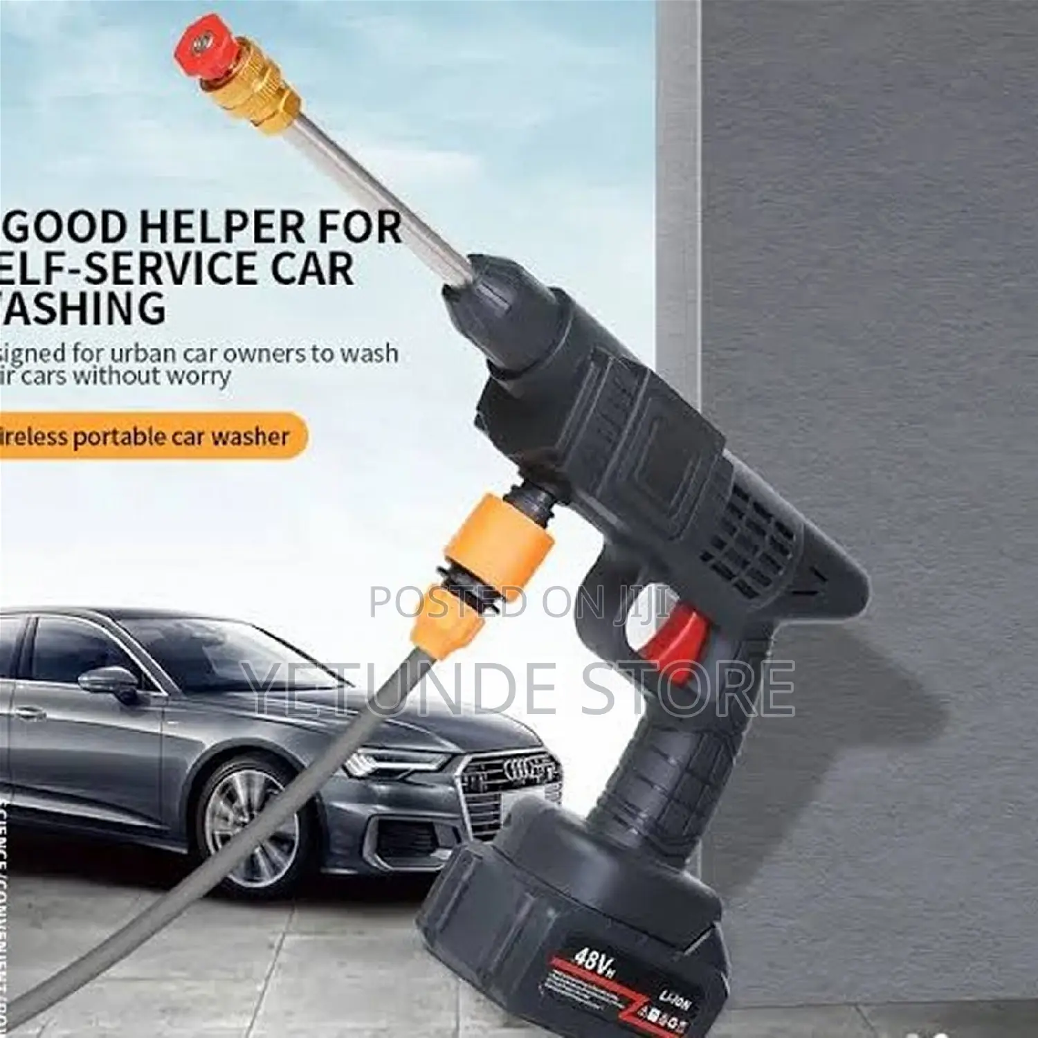 Car Wash Water Spray Gun + 2 Batteries