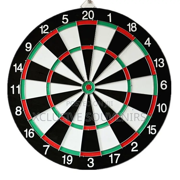 15 Inch Dartboard Game Set With 6 Steel-Plastic Darts
