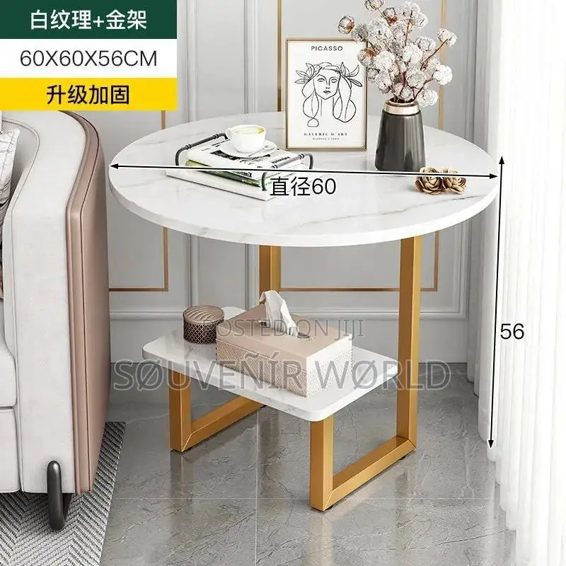 60cm Coffee Tables Sofa Side Table Light