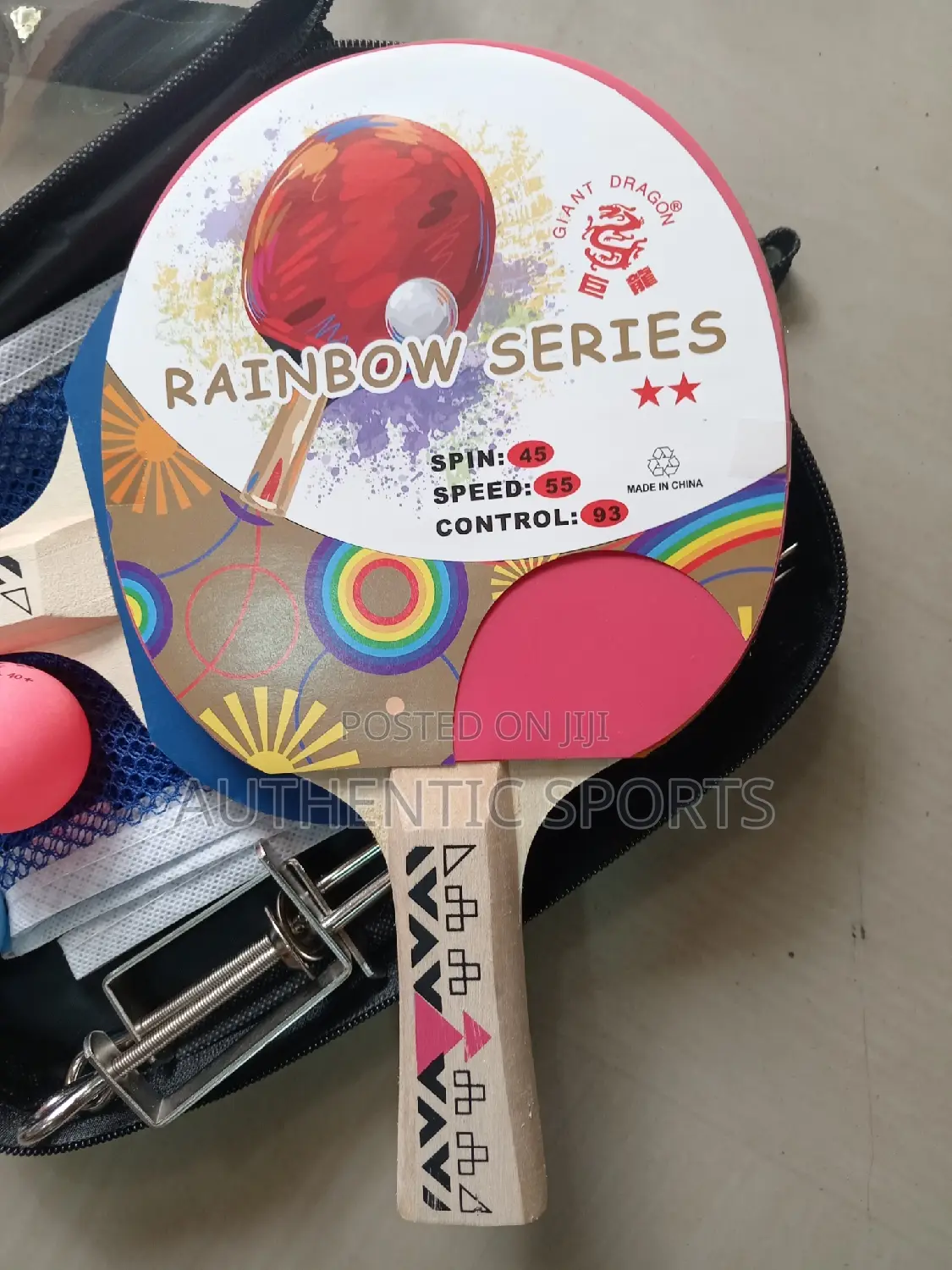 Rainbow Professional 2star Bat With 3ball