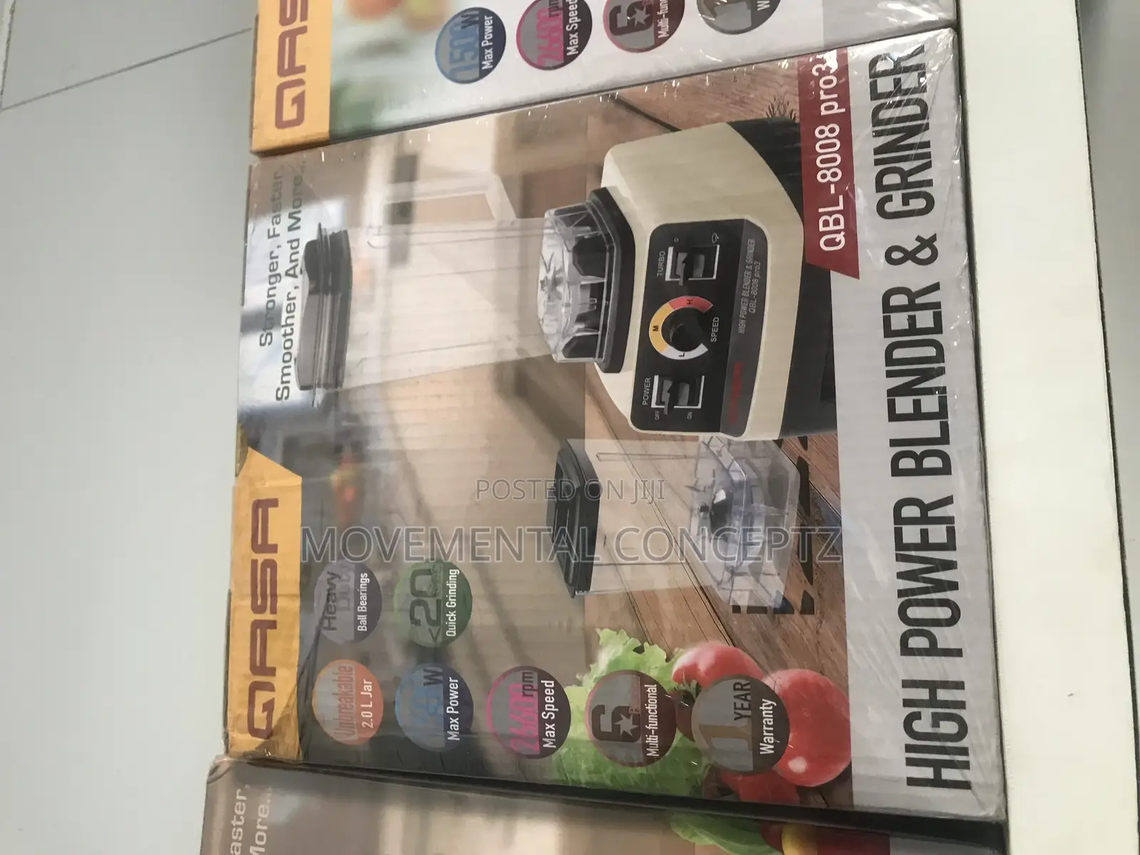 Qasa High Power Blender and Grinder GBL- 8008 Pro3
