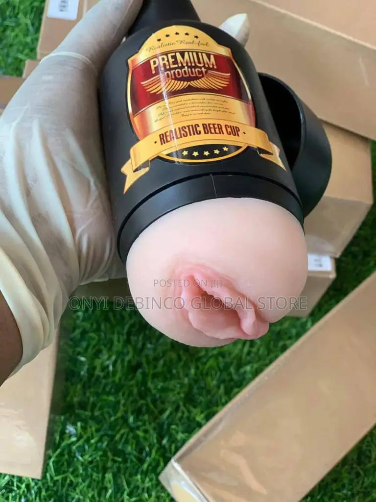 Vagina Cup/Beer Cup Masturbation for Man