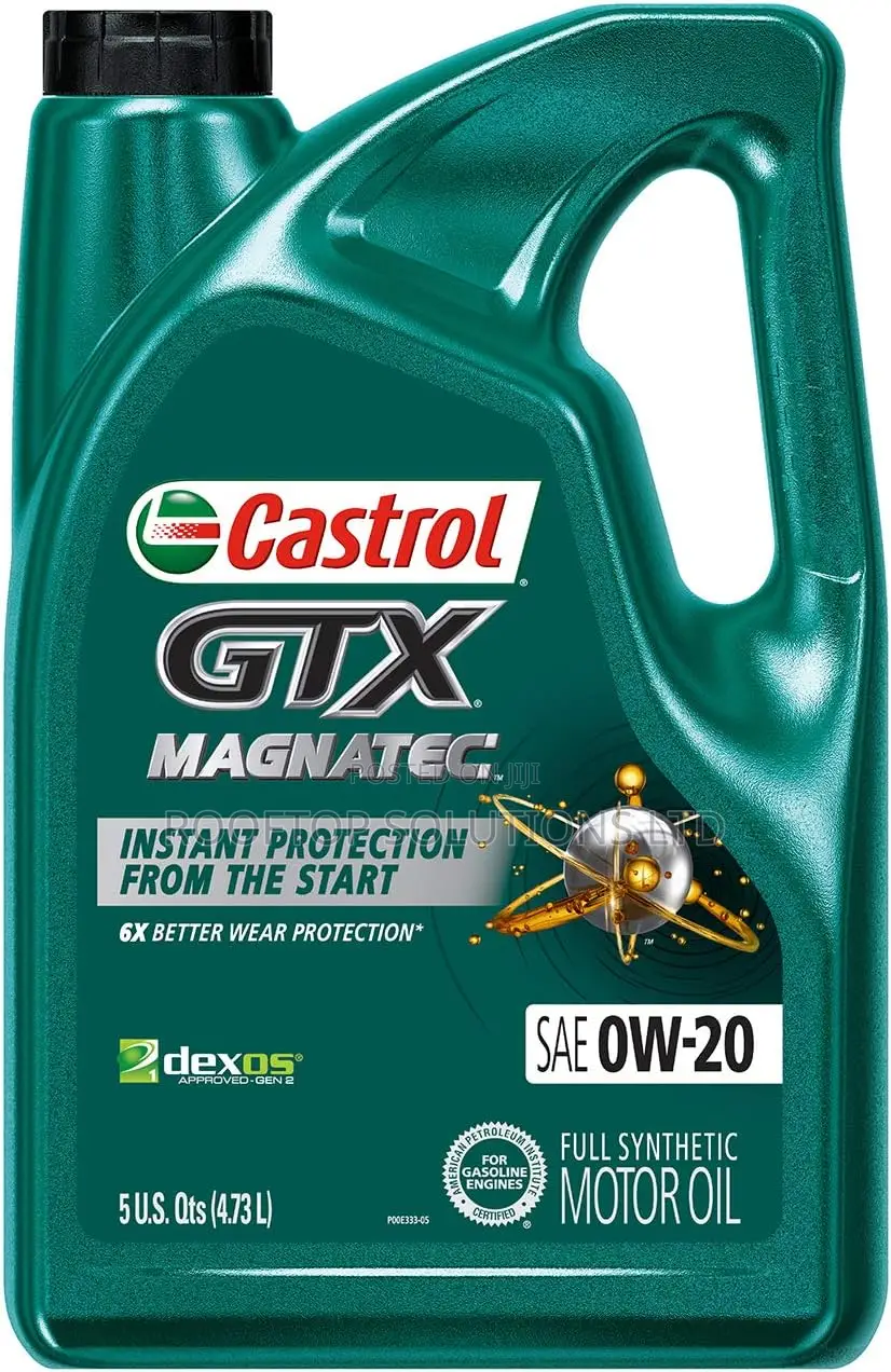 Castrol GTX Magnatec 0w-20 Full Synthetic Motor Oi, 5 Quart