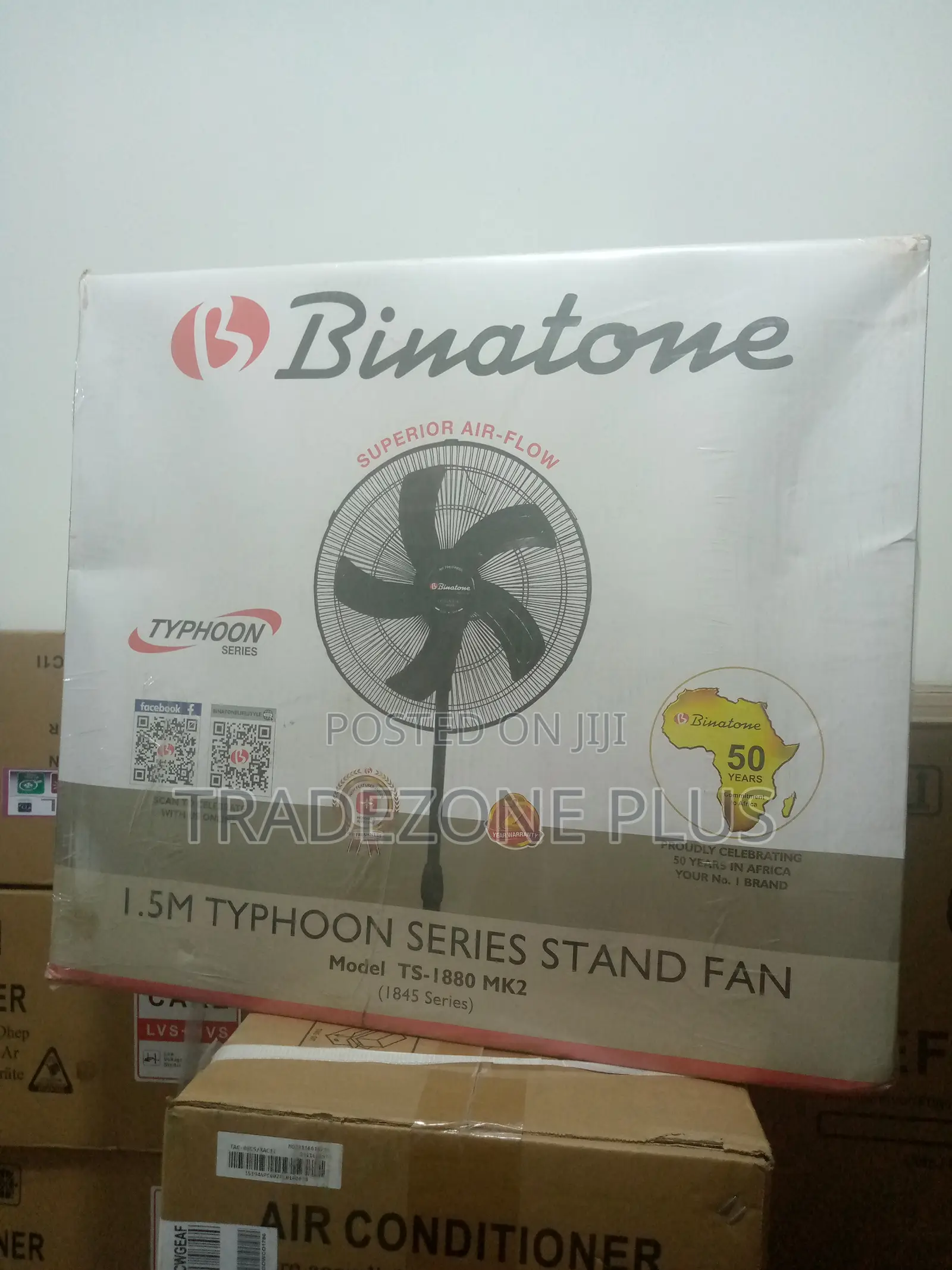 Durable Ts-1880mk2 Typoon Series Binatone Stand Fan