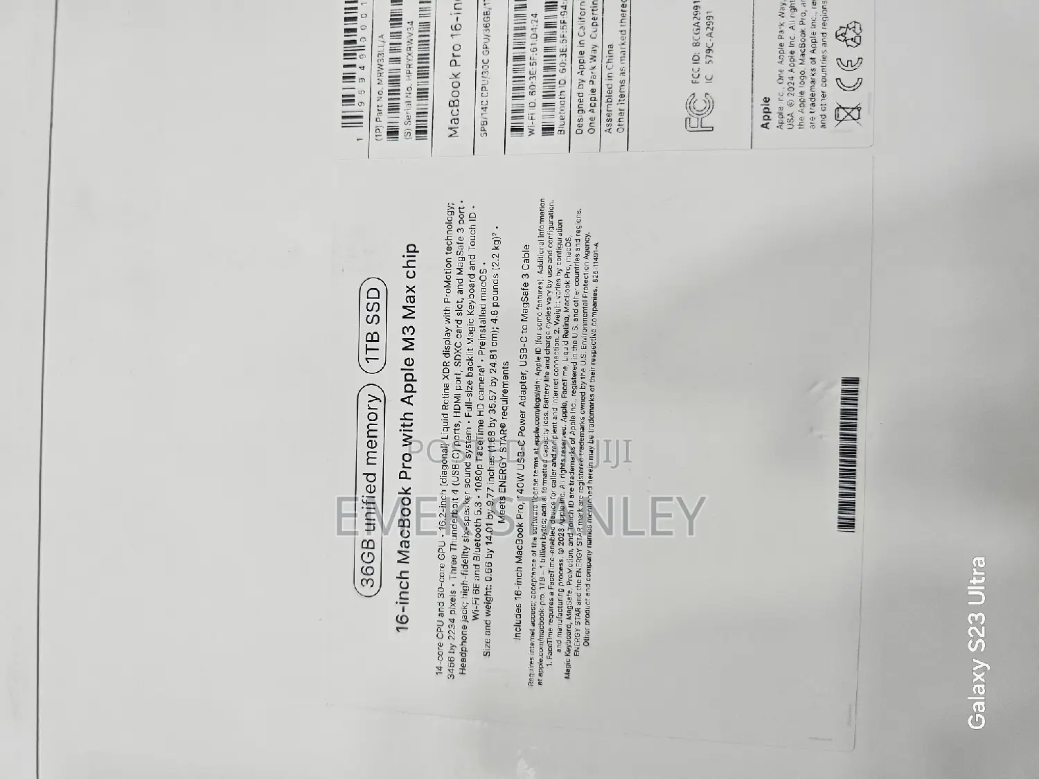 New Apple MacBook Pro 2023 M3 Max 16-inch 36GB Apple M3 Max SSD 1T