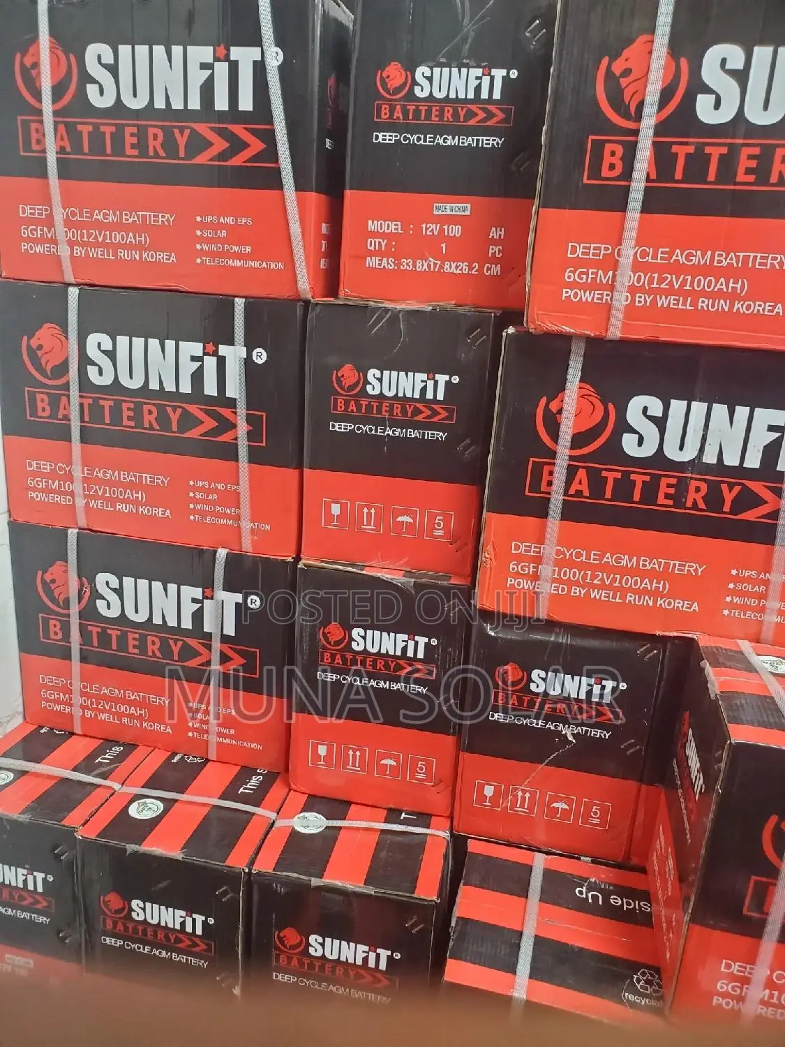 100ah 12v Sunfit Dry Cell Battery