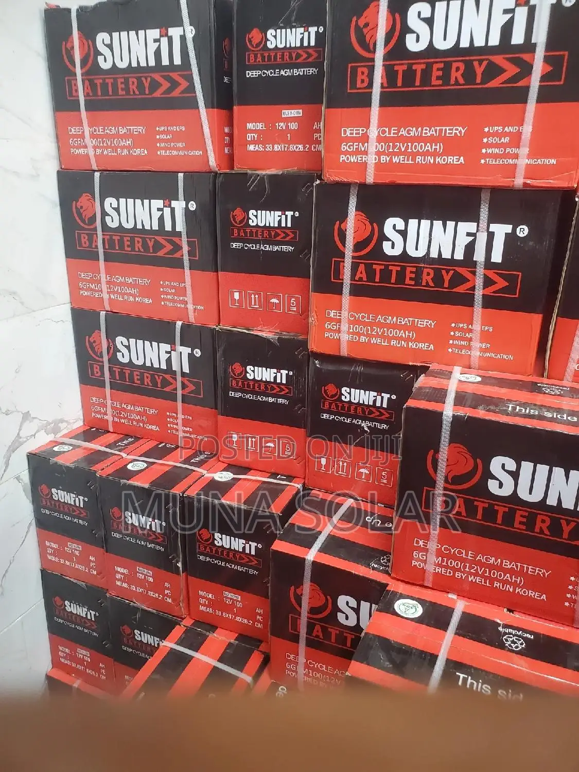100ah 12v Sunfit Dry Cell Battery