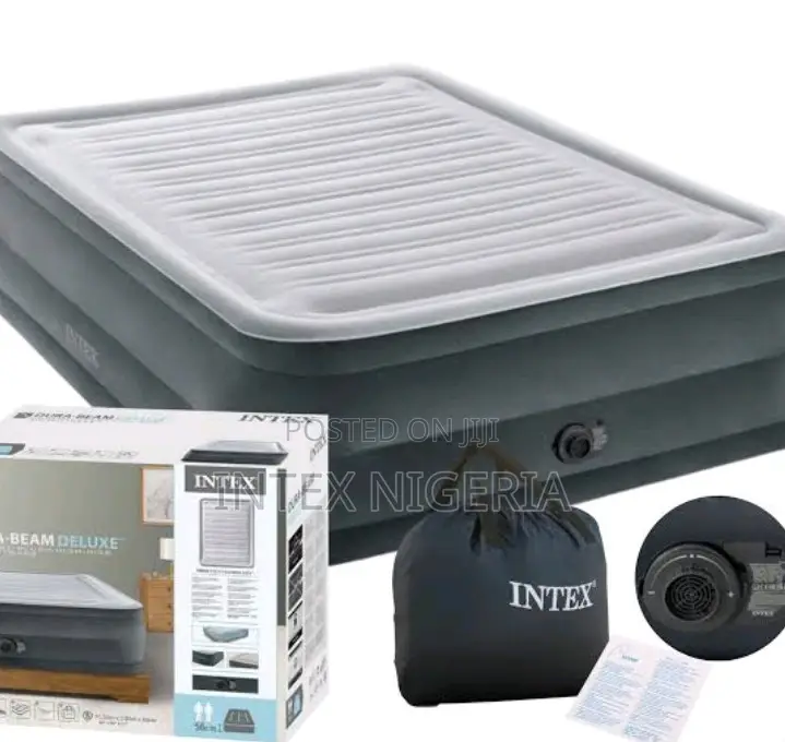 Queen Dura-Beam Comfort-Plush Airbed With Built-in Pump