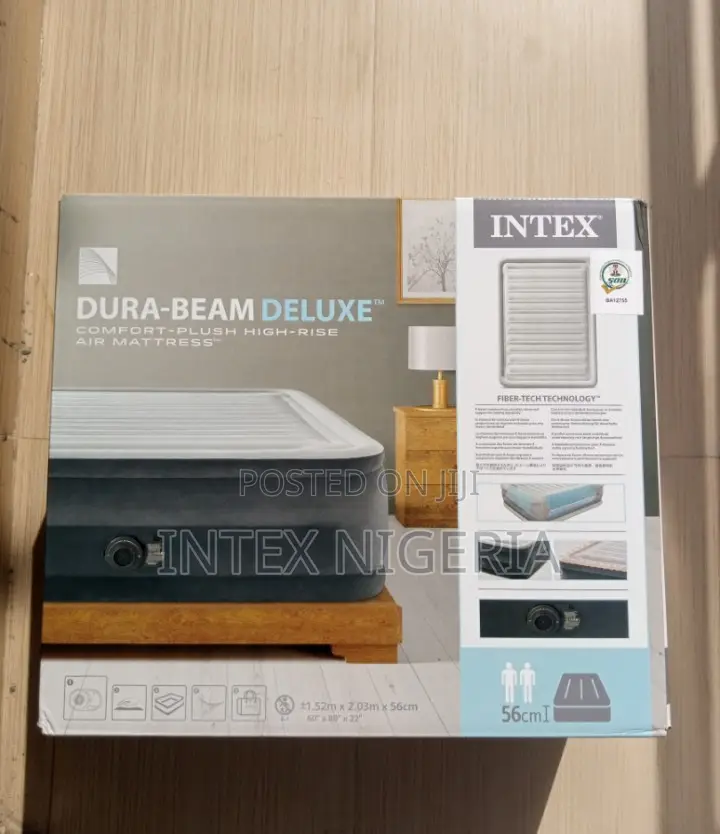 Queen Dura-Beam Comfort-Plush Airbed With Built-in Pump