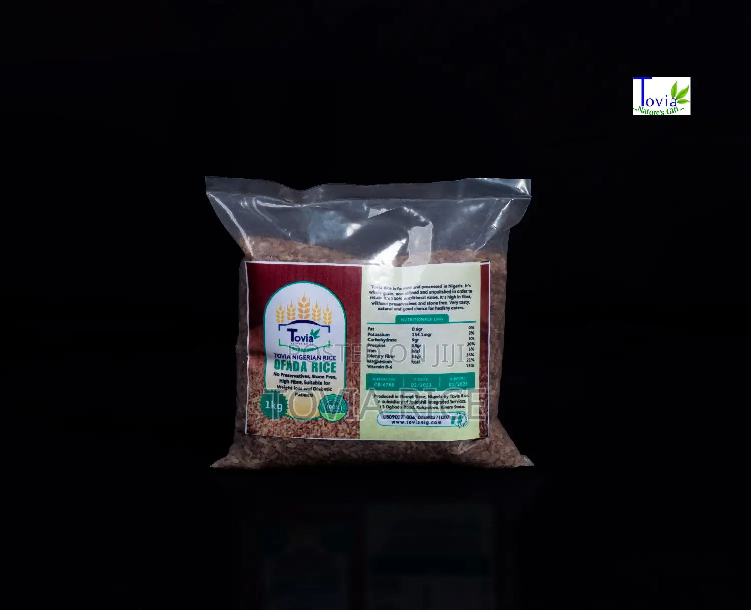 Tovia Ofada Rice 1kg