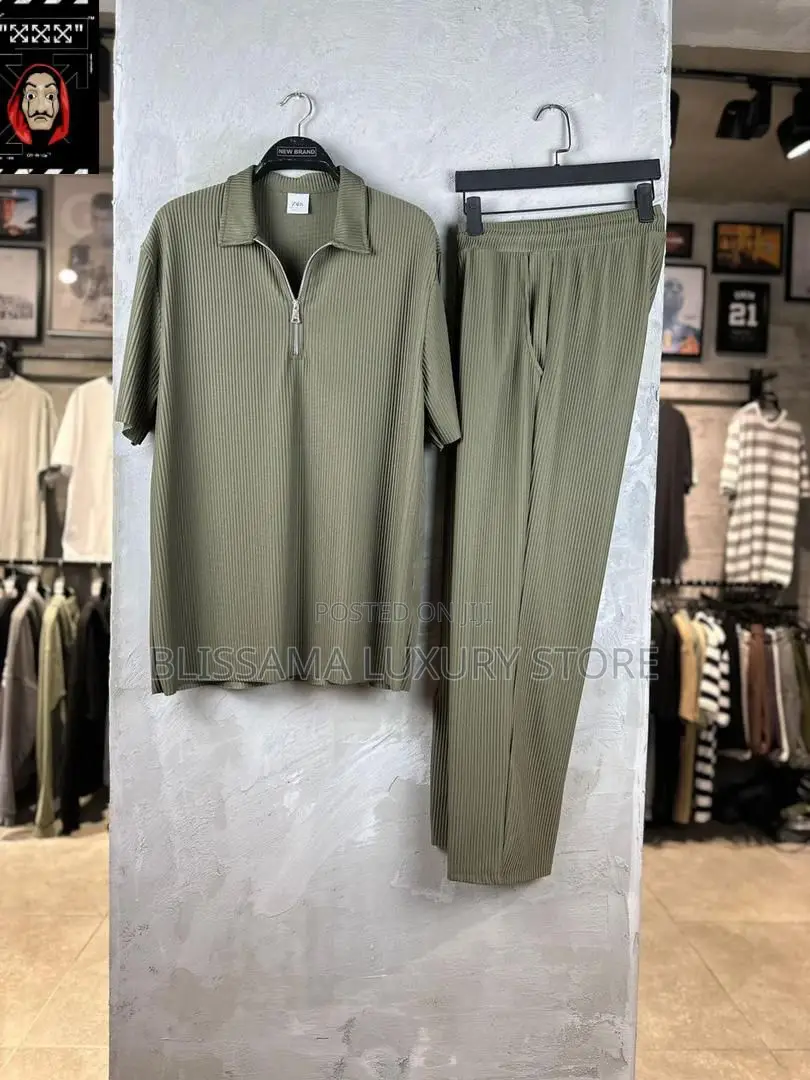 Luxury Zara Issa Miyake Male Two Piece Set