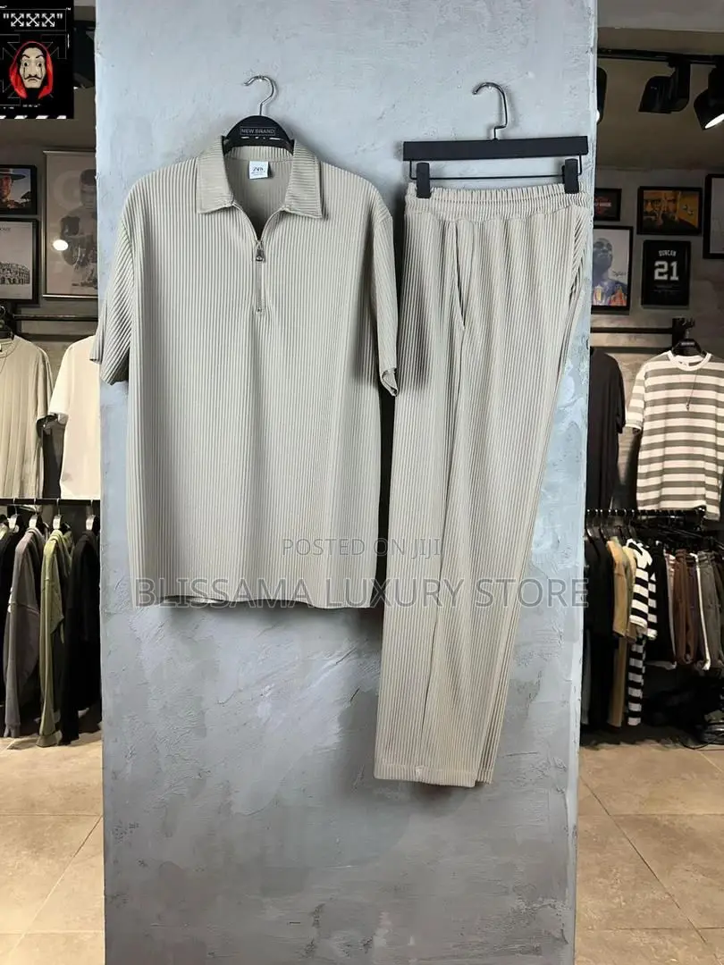 Luxury Zara Issa Miyake Male Two Piece Set