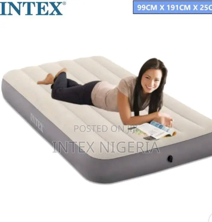 Intex Inflatable Single Size Dura-Beam Air Bed