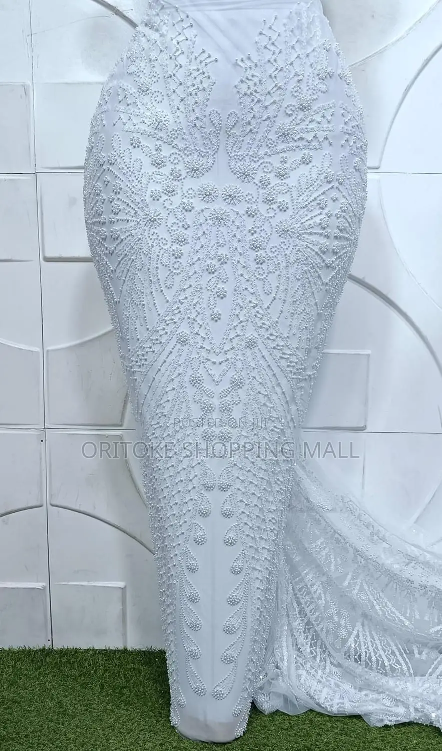 Exotic Luxury Handbeaded Lace (5yards) Wholesales Price