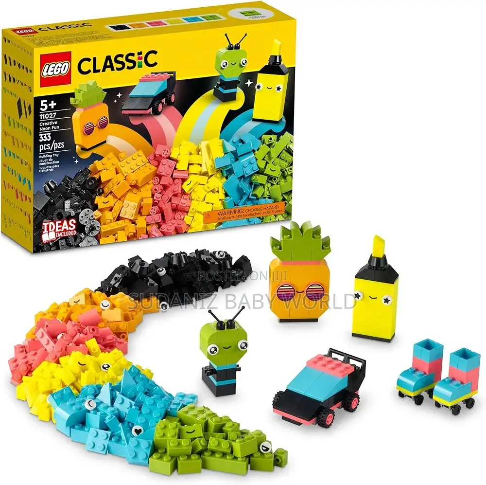 LEGO Classic Creative Neon Colors Fun Brick Box Set 11027