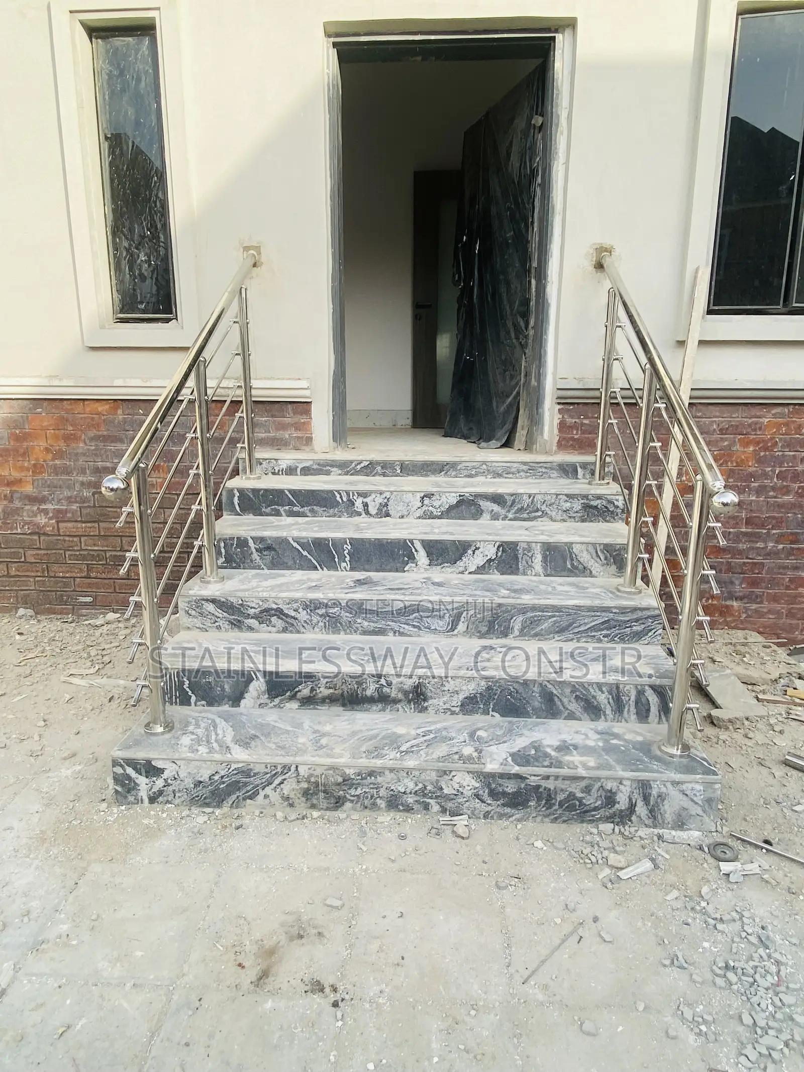 Entrance Way Stainless Railing