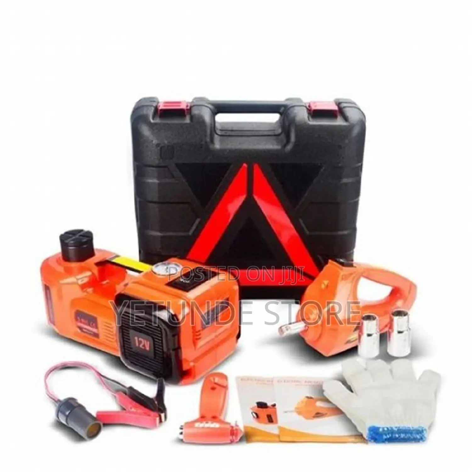 Automatic 5 TON Car Jack With Tyre Inflator Impact Wrench