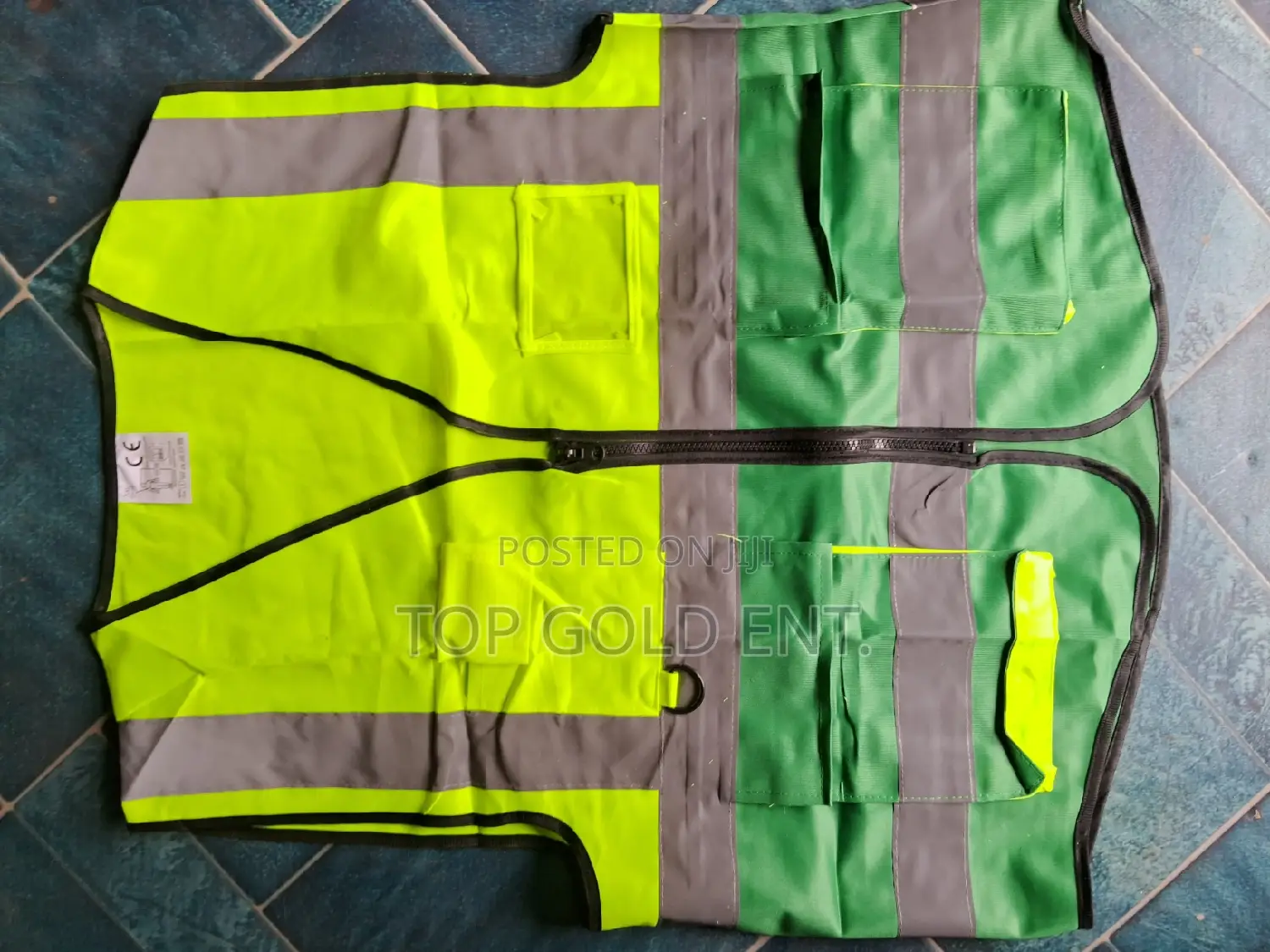 Reflective Vest: Double Colour, Pockets, Zip