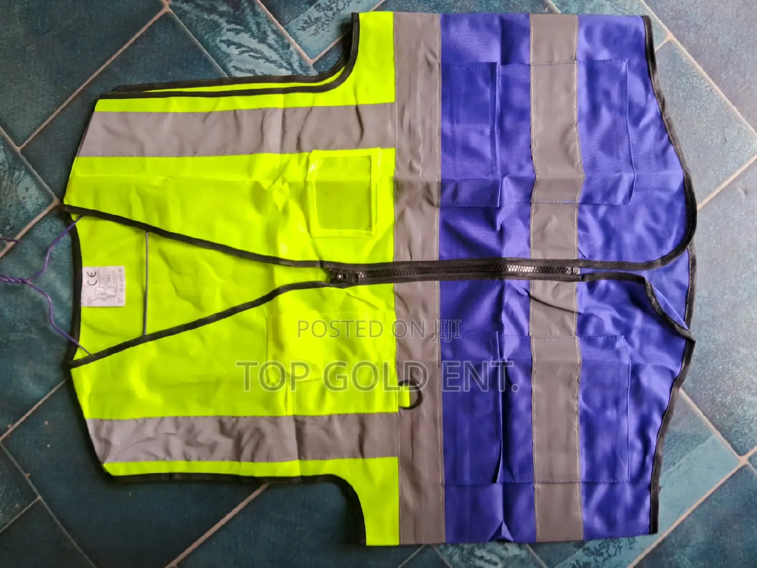 Reflective Vest: Double Colour, Pockets, Zip
