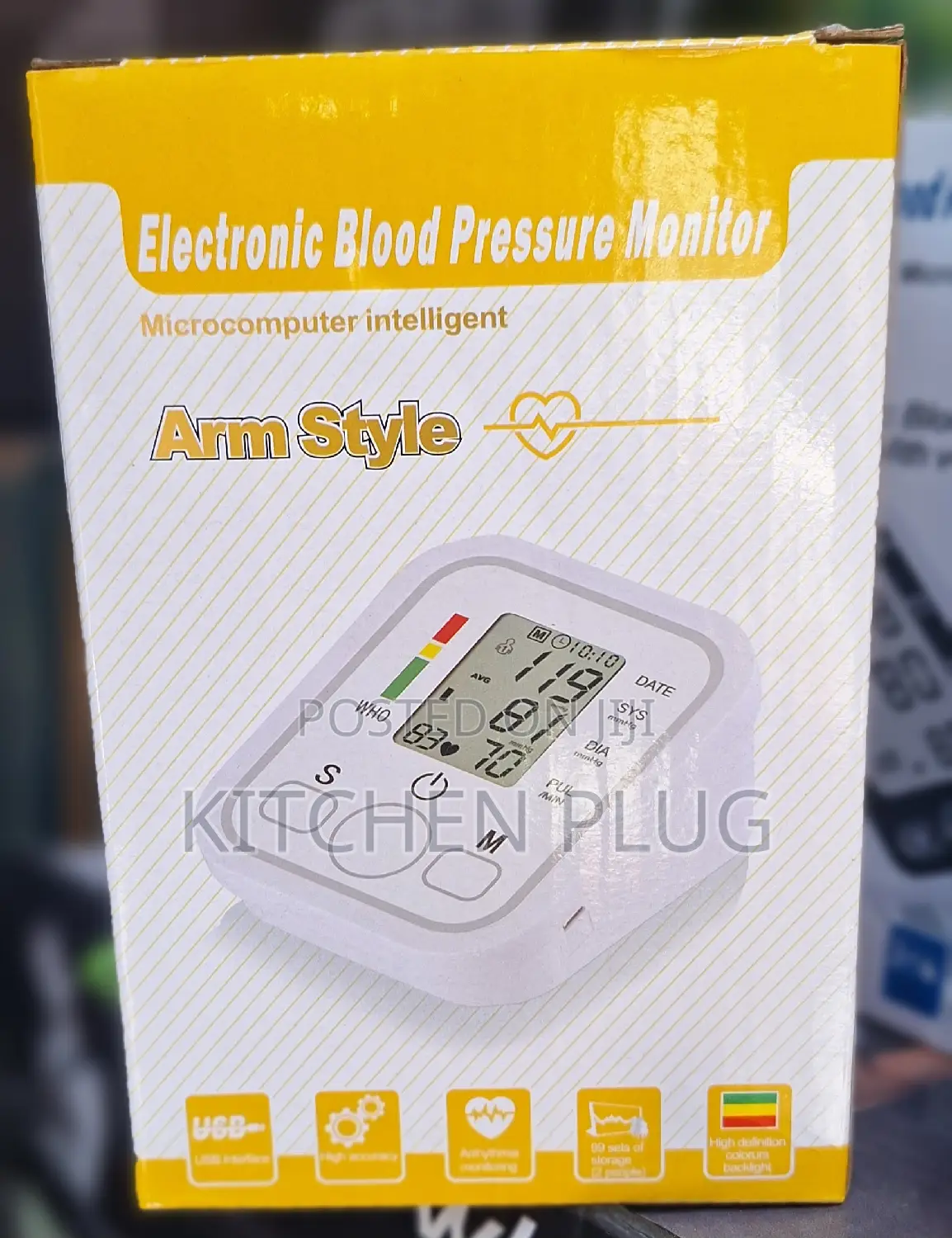 Blood Pressure Monitor Digital With Voice