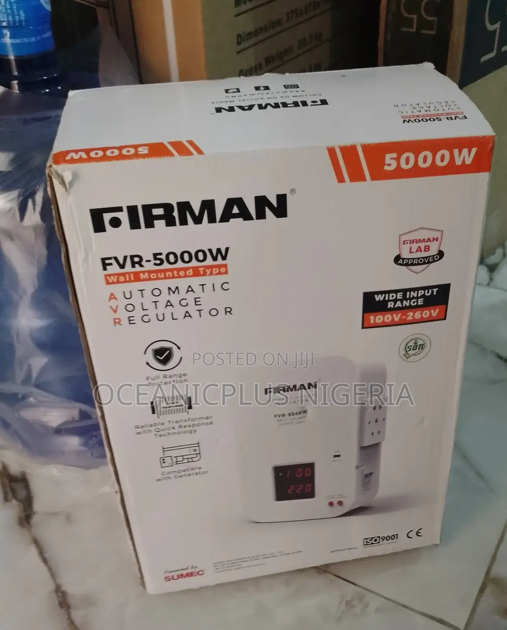 Brand New 5000watts Firma FVR-5000w Wall Mounted Stabilizer