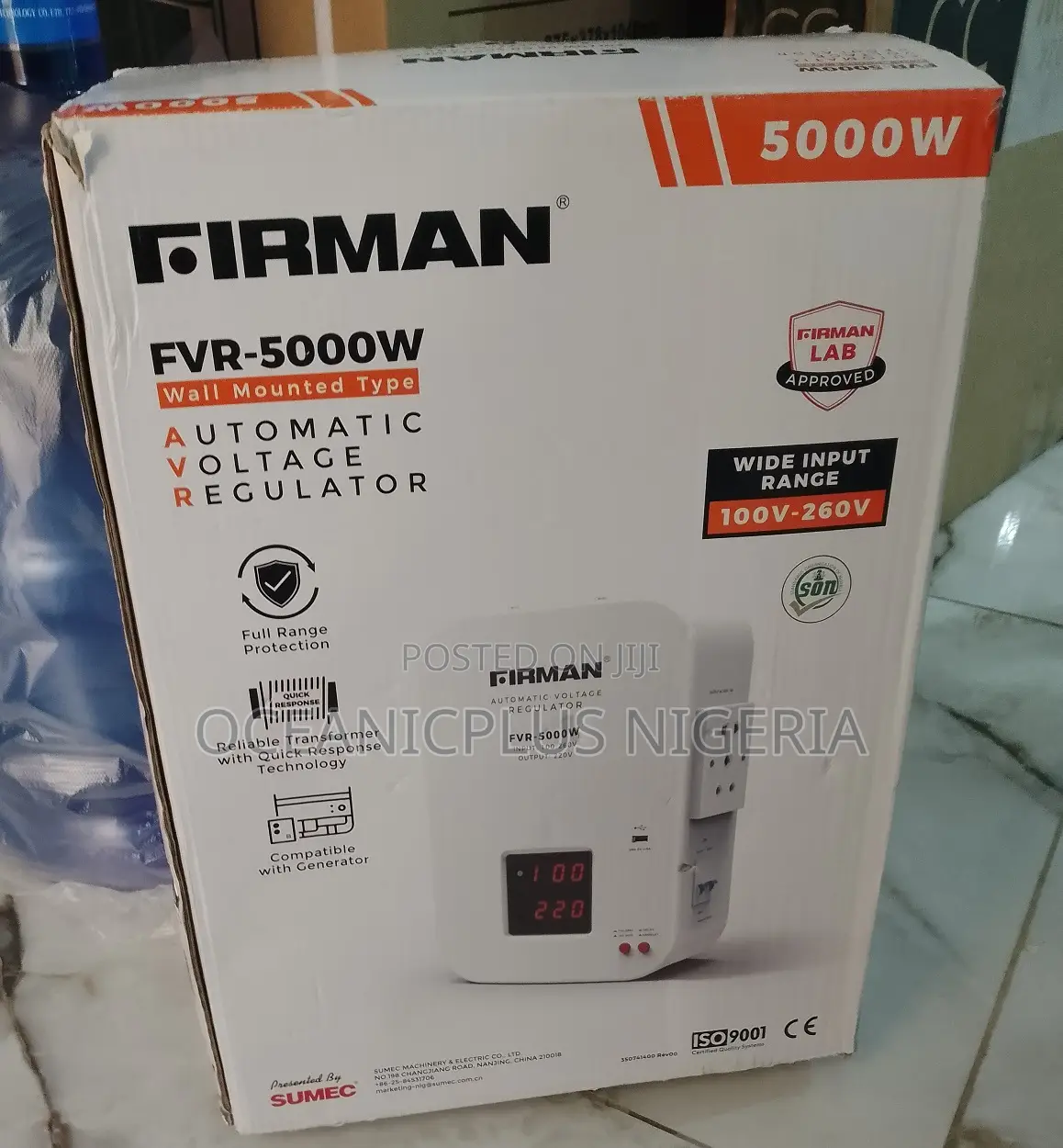 New Firman 5000W Stabilizer for Home Use