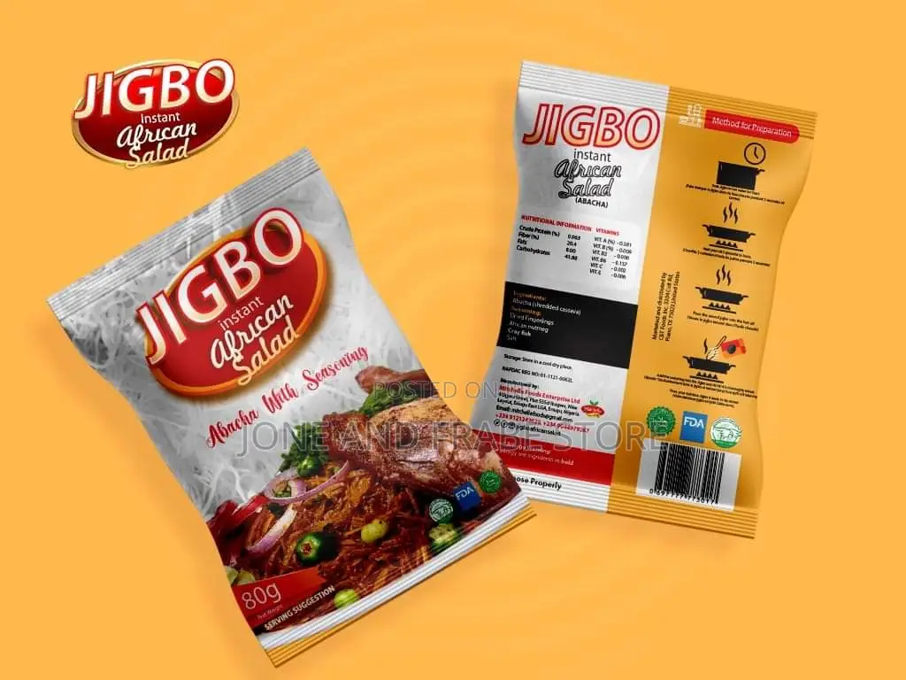 JIGBO Instant African Salad, Aka ABACHA