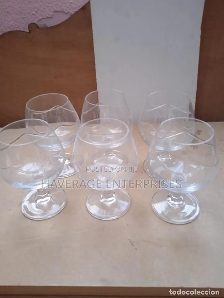 Vintage Brandy/Cognac Acrylic 6pces
