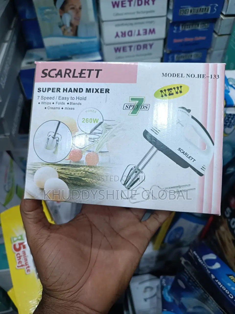 Scarlett 7 Speed Electric Hand Mixer