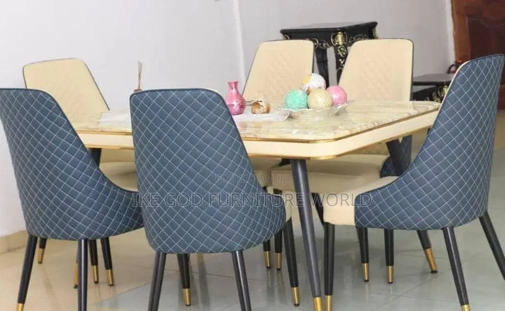6seater Turkish Dining Table With Solid Chairs