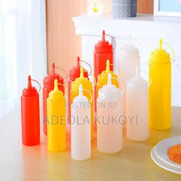 800ml Squeeze Bottle Ketchup , Sauce Dispenser