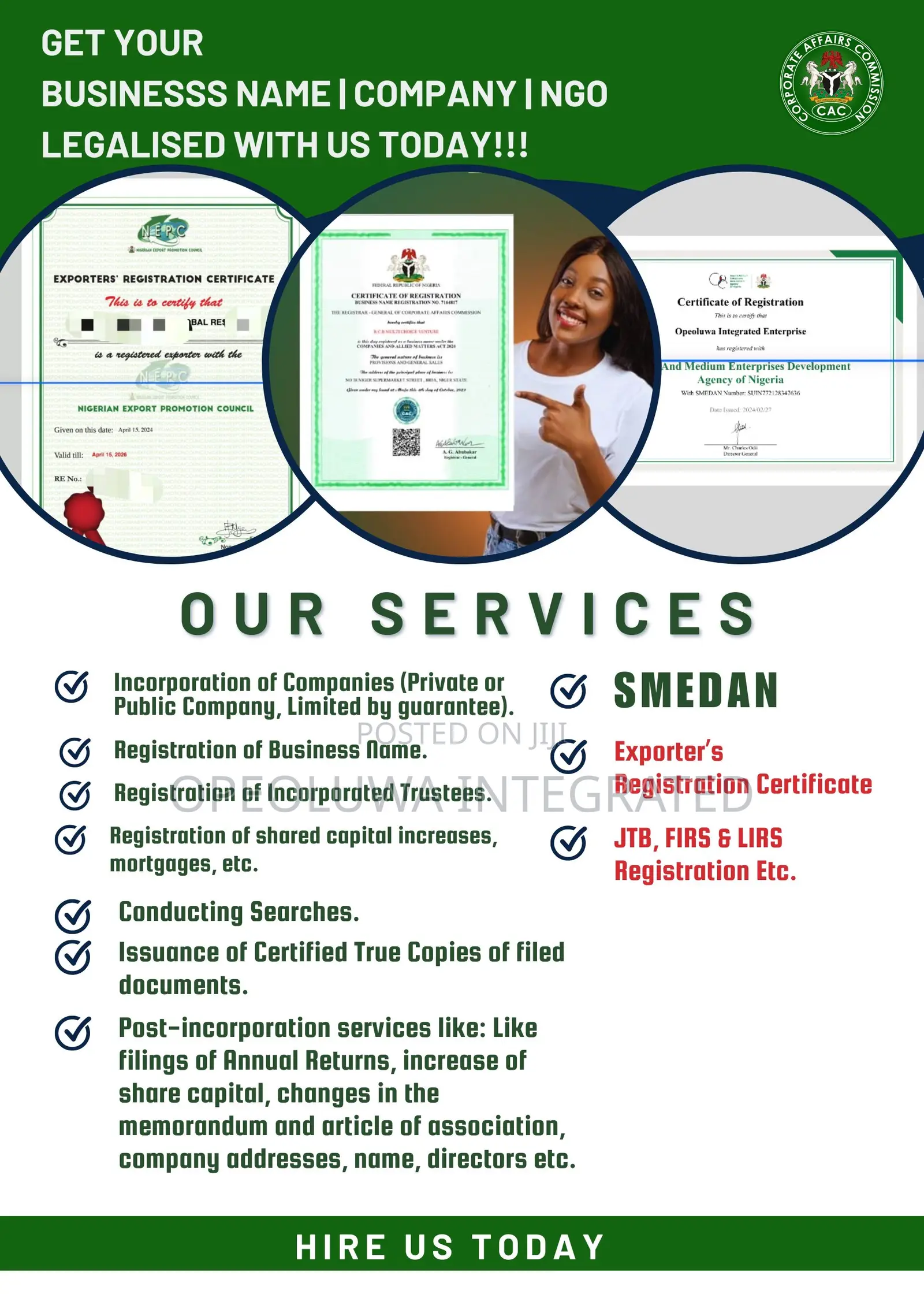 Corporate Affairs Commission Services (Business|Company|NGO)