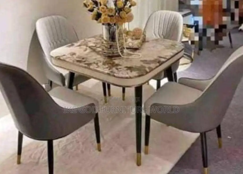 4seater Imported Turkish Marble Dining Table