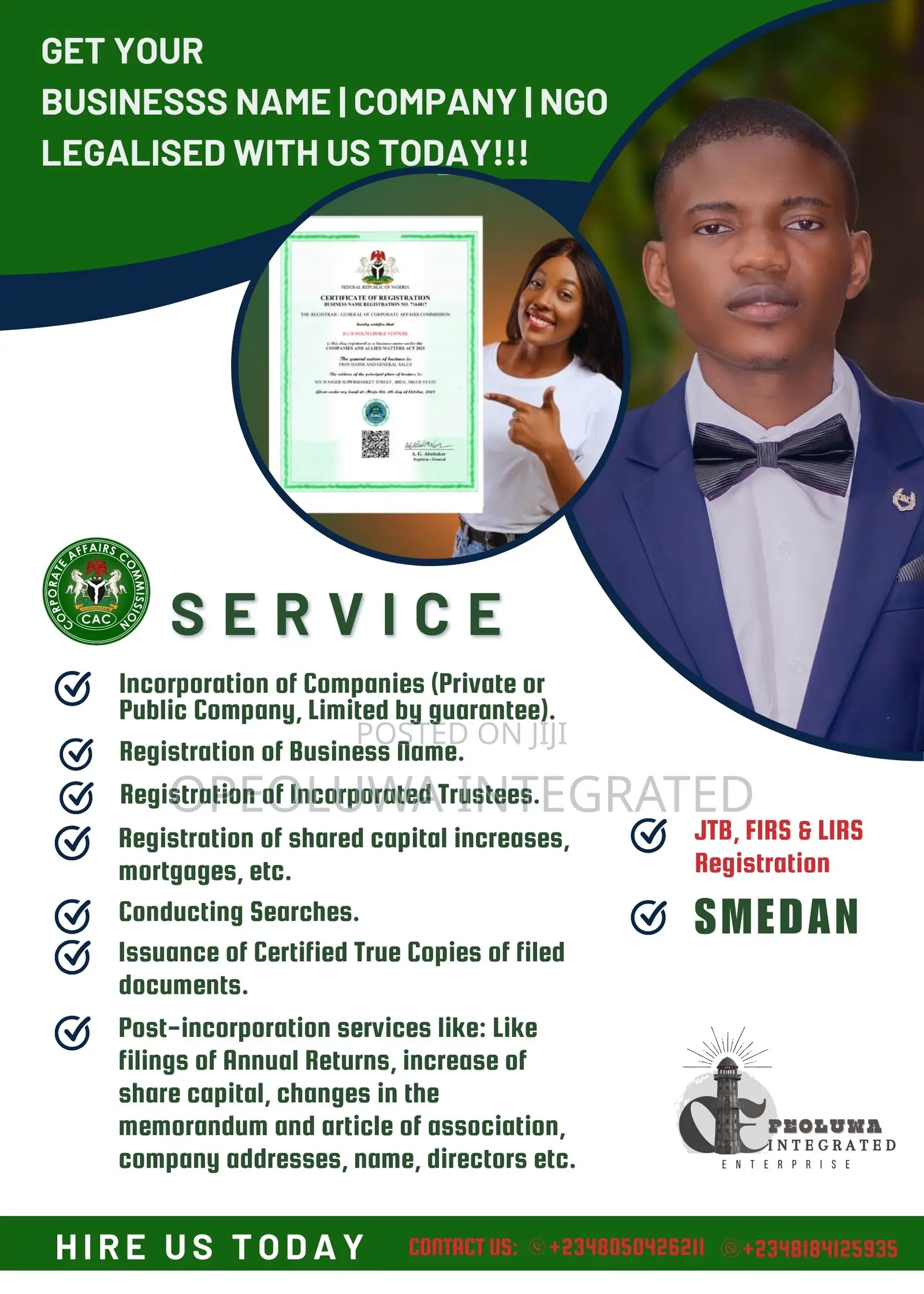 Corporate Affairs Commission Services (Business|Company|NGO)