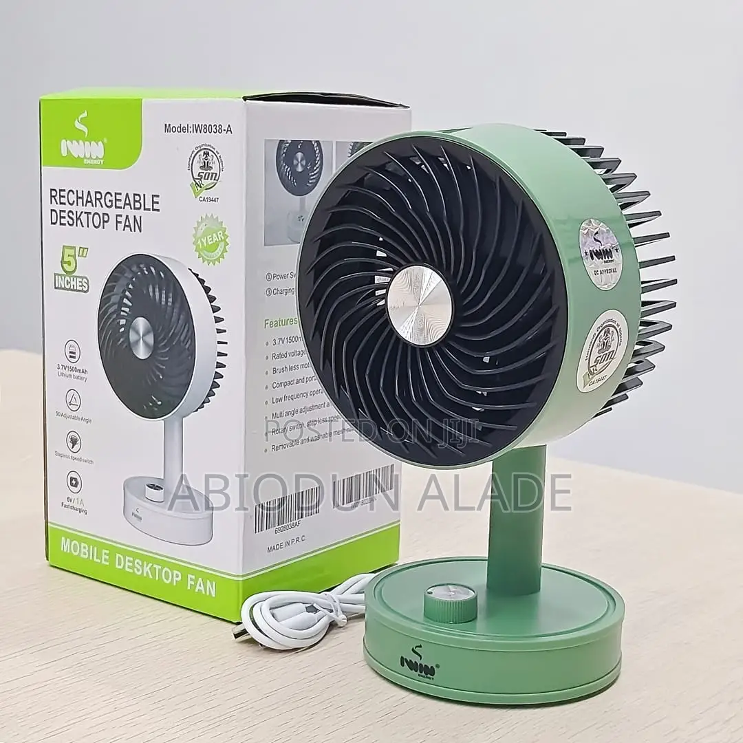 Best Quality Iwin 5 Inches Rechargeable Fan
