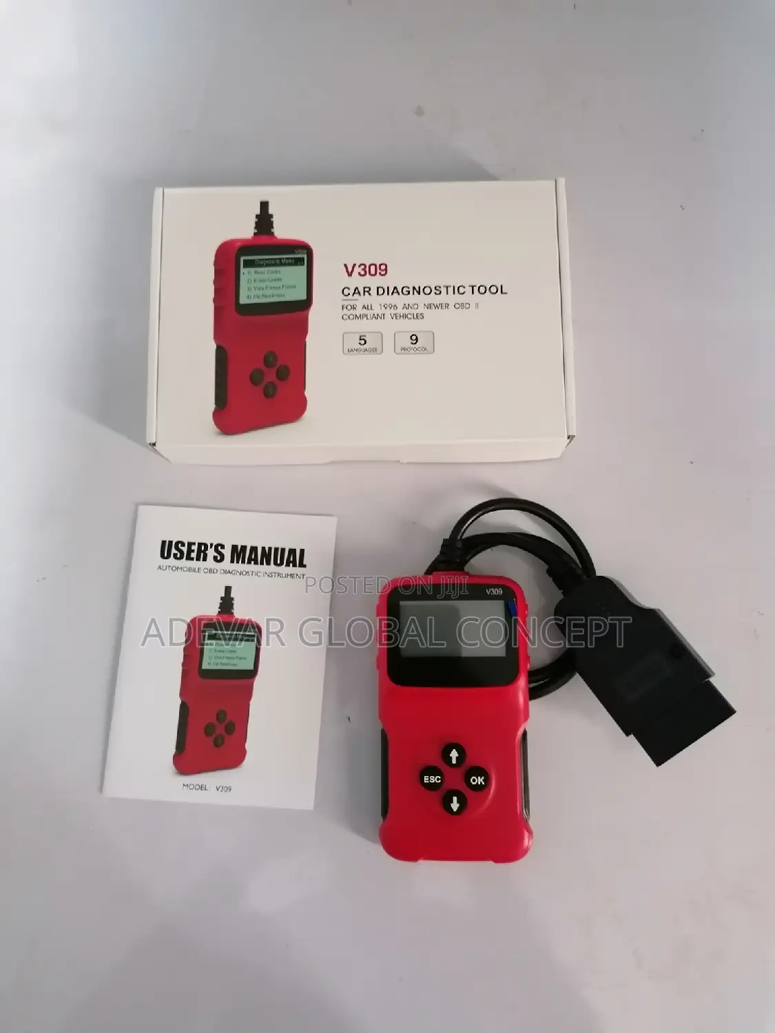 V309 Obd2 Car Scanner Obdii Diagnostic Tool Auto Code Reader