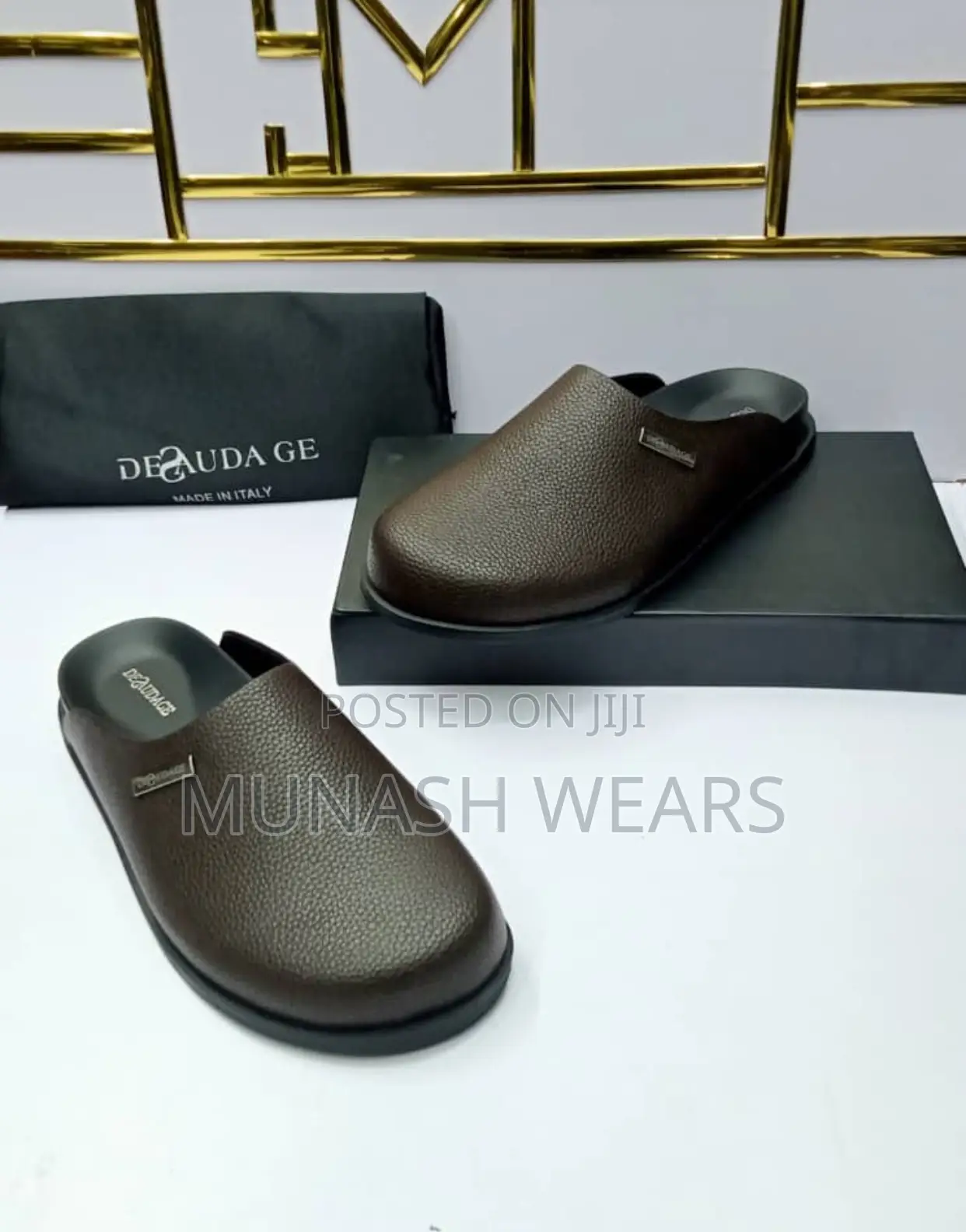 Original Italian Leather Deudage Mule