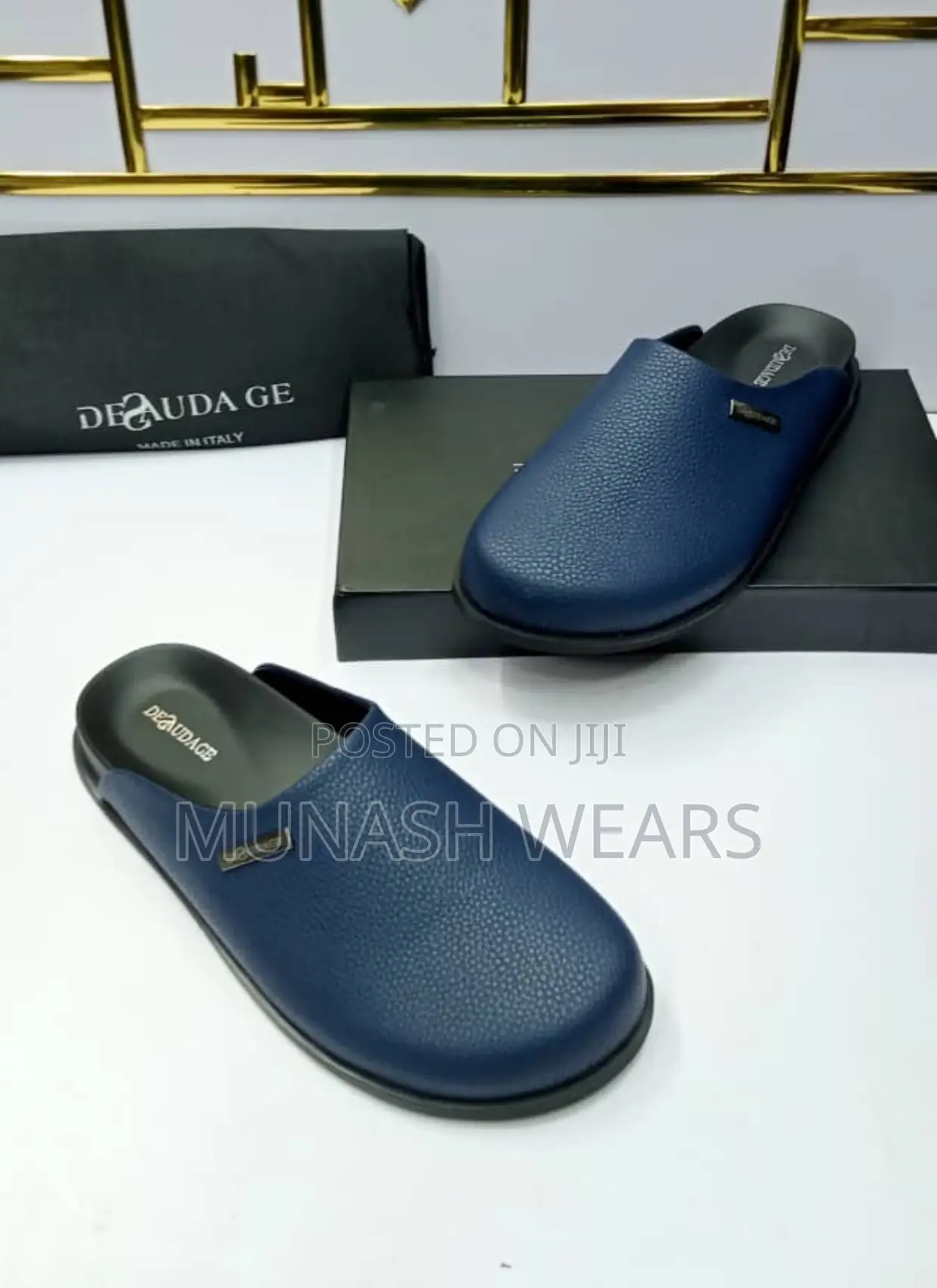 Original Italian Leather Deudage Mule