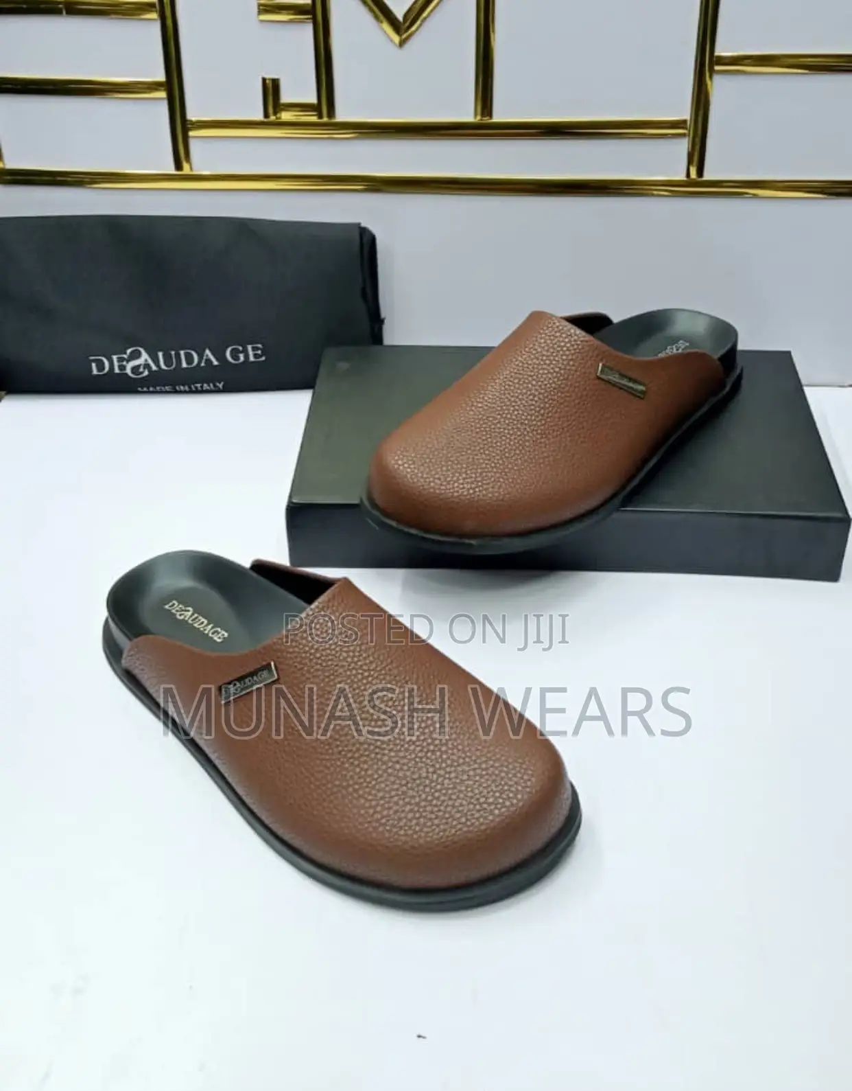 Original Italian Leather Deudage Mule