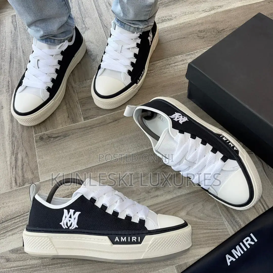 Original Amiri M.A Court Low Top White / Black Sneakers