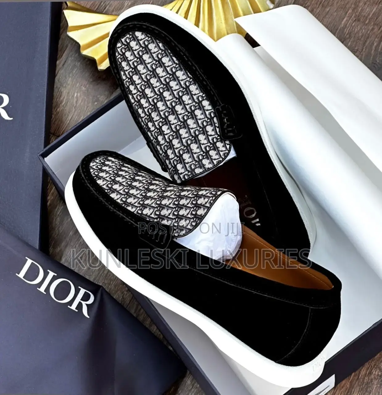 Original Dior Men Casual Leather Loafers