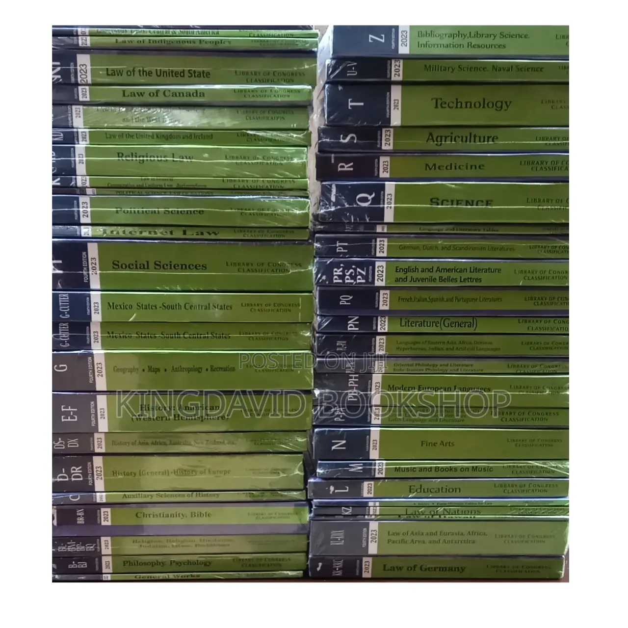 Library of Congress Classification Schedule a-Z 43 Vols