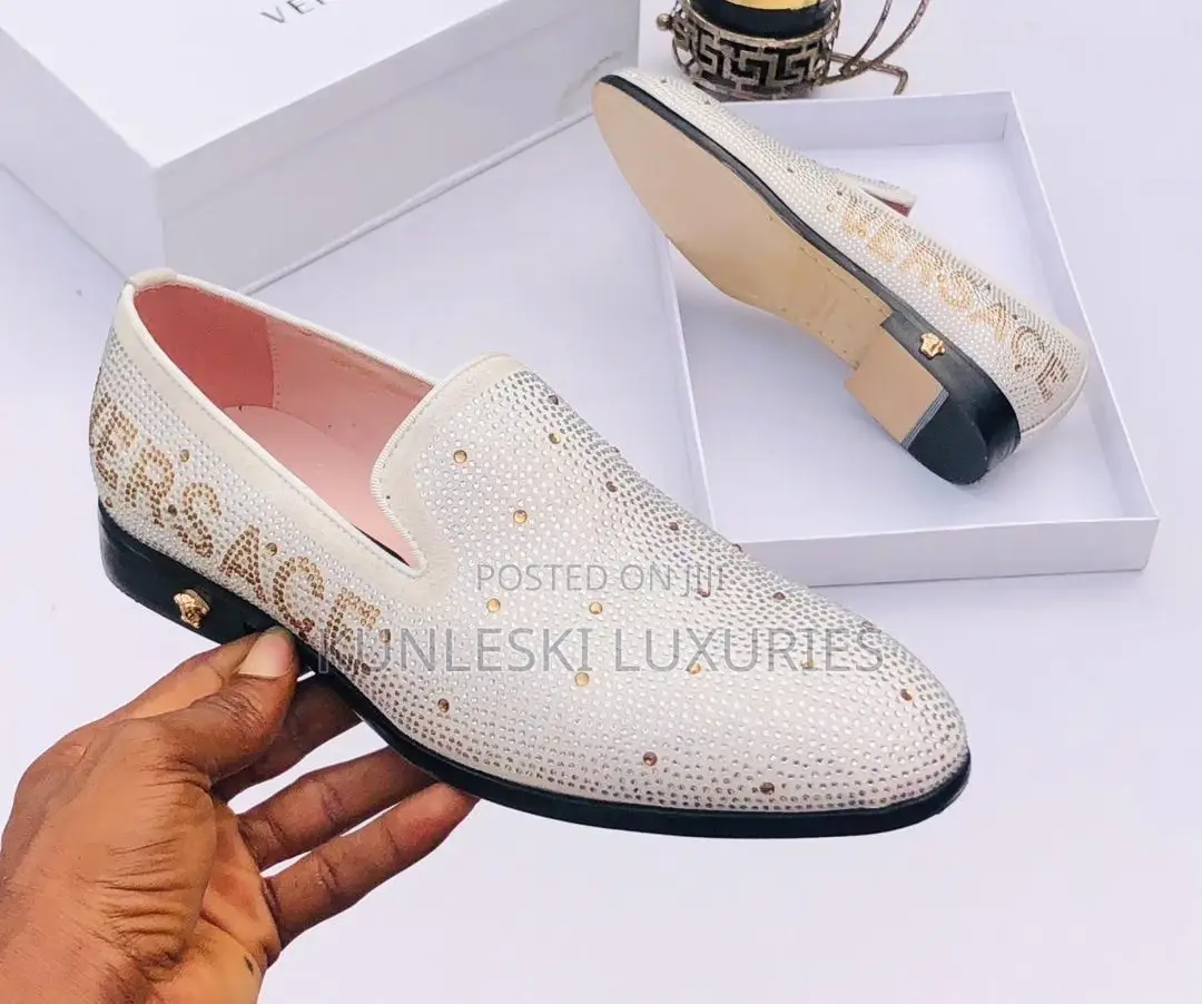 Original Versace Stones Men Loafers Shoe
