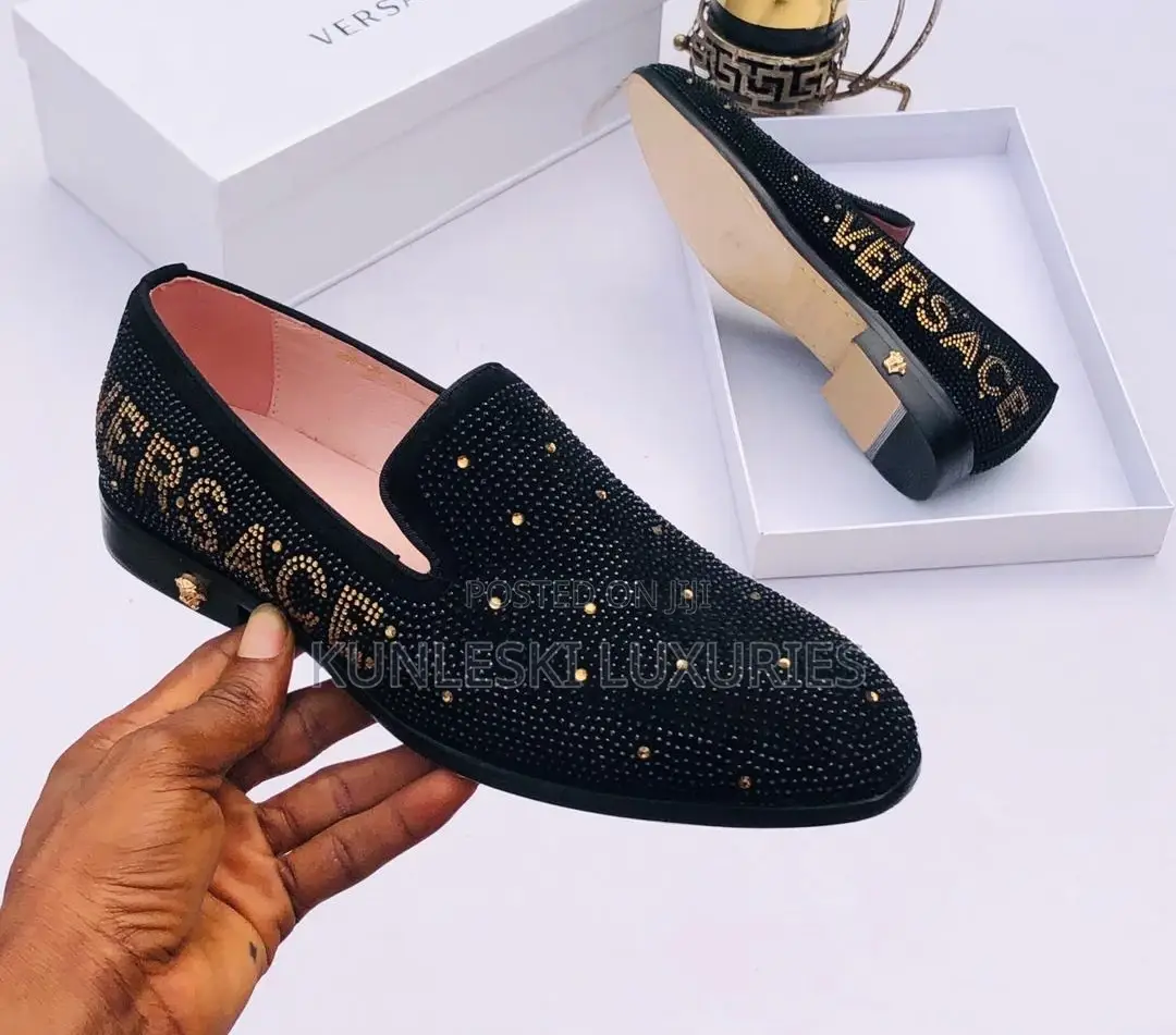 Original Versace Stones Men Loafers Shoe