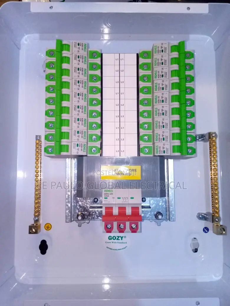18 Fuse Shyneder Distribution Board. D6 3phase