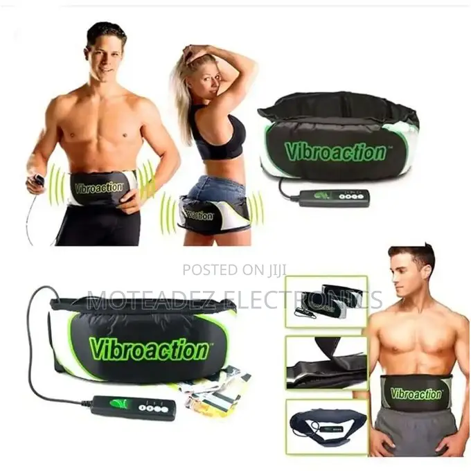 Vibroaction Adjustable Electric Massager Sliming Fitnes Belt